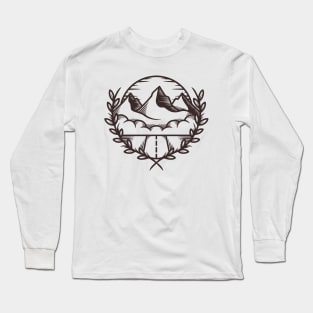 Mountain Nature Crest Long Sleeve T-Shirt